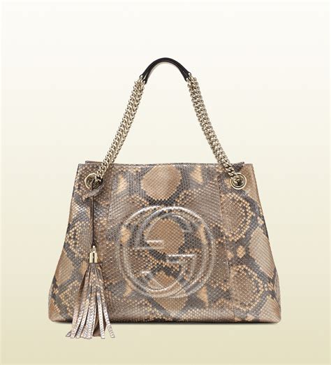 gucci brown python skin|Gucci Python Women's Bags & Handbags for sale .